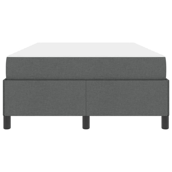 vidaXL Lit coffre gris foncé 120 x 190 cm Tissu