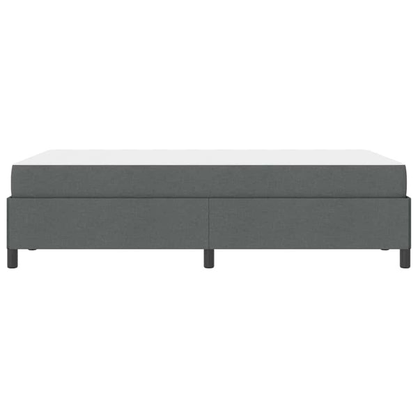 vidaXL Lit coffre gris foncé 120 x 190 cm Tissu