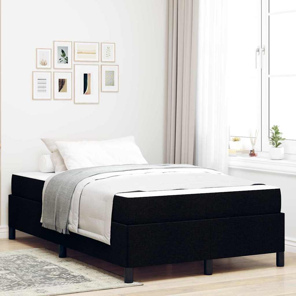Boxspringbett Schwarz 120x190 cm Stoffbezug