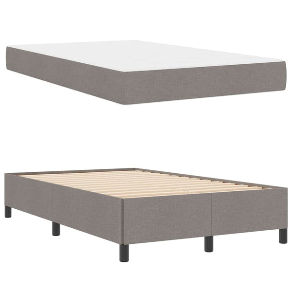 Boxspringbett Taupe 120x190 cm