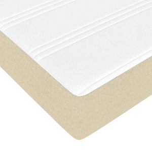 Boxspringbett Creme 120x190 cm