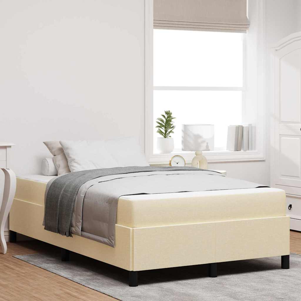 Boxspringbett Creme 120x190 cm