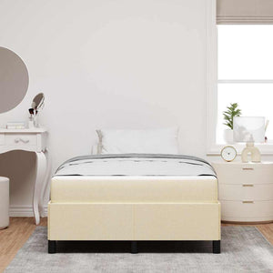 Boxspringbett Creme 120x190 cm
