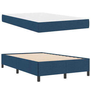 vidaXL Lit coffre bleu 120 x 190 cm Tissu