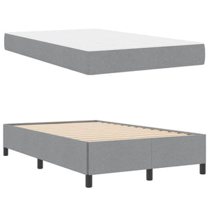 vidaXL Lit tapissier gris clair 120 x 200 cm Tissu