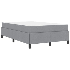 vidaXL Lit tapissier gris clair 120 x 200 cm Tissu