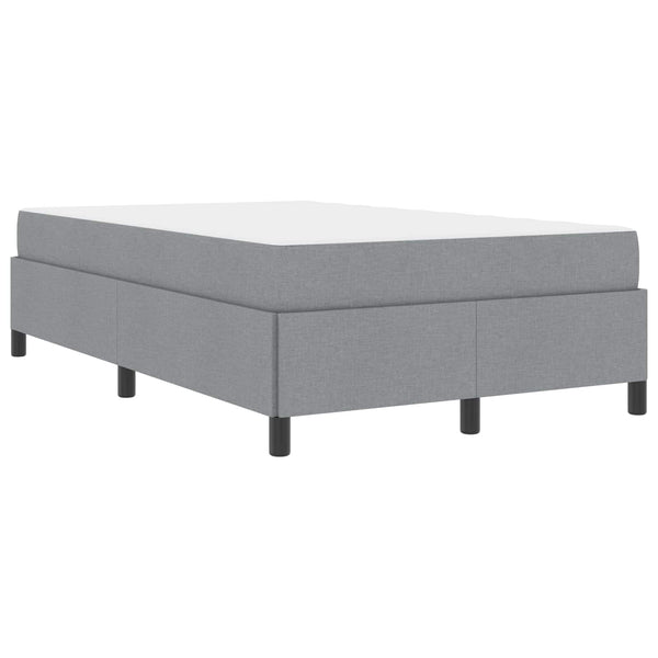 vidaXL Lit tapissier gris clair 120 x 200 cm Tissu