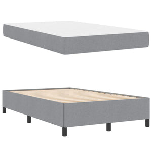 vidaXL Lit tapissier gris clair 120 x 200 cm Tissu