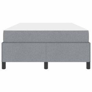 vidaXL Lit tapissier gris clair 120 x 200 cm Tissu