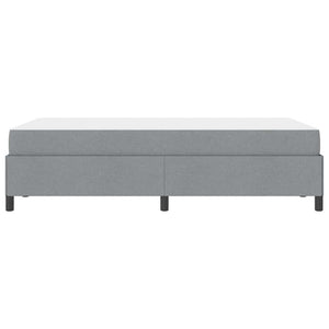 vidaXL Lit tapissier gris clair 120 x 200 cm Tissu