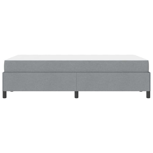 vidaXL Lit tapissier gris clair 120 x 200 cm Tissu