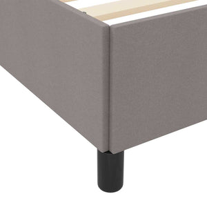 vidaXL Lit coffre beige-gris 120 x 200 cm Tissu
