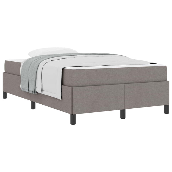 vidaXL Lit coffre beige-gris 120 x 200 cm Tissu