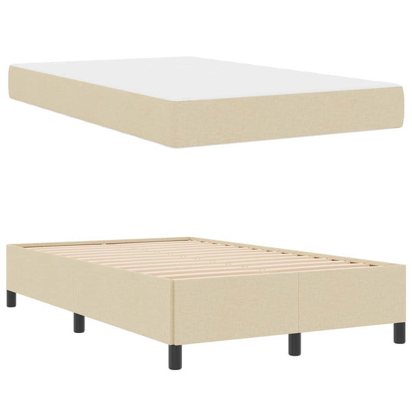 Boxspringbett Creme 120x200 cm