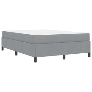 vidaXL Lit tapissier gris clair 140 x 200 cm tissu