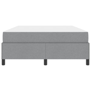 vidaXL Lit tapissier gris clair 140 x 200 cm tissu