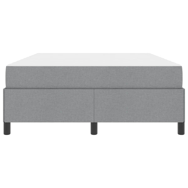 vidaXL Lit tapissier gris clair 140 x 200 cm tissu