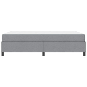vidaXL Lit tapissier gris clair 140 x 200 cm tissu