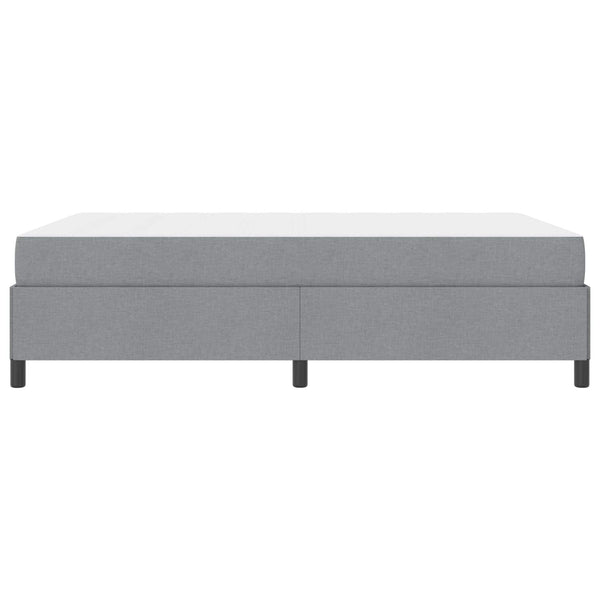 vidaXL Lit tapissier gris clair 140 x 200 cm tissu