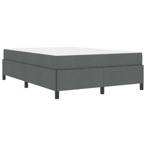 vidaXL Lit coffre gris foncé 140 x 200 cm en tissu