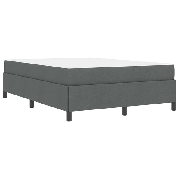 vidaXL Lit coffre gris foncé 140 x 200 cm en tissu