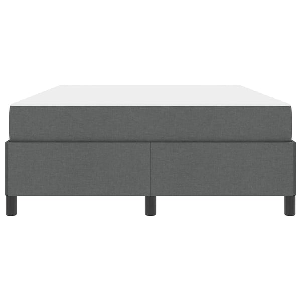 vidaXL Lit coffre gris foncé 140 x 200 cm en tissu