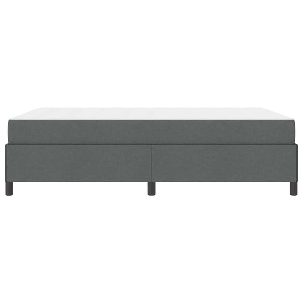 vidaXL Lit coffre gris foncé 140 x 200 cm en tissu