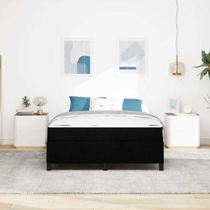 Lit coffre vidaXL noir 140 x 200 cm en tissu