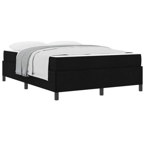 Lit coffre vidaXL noir 140 x 200 cm en tissu