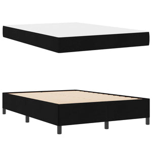Lit coffre vidaXL noir 140 x 200 cm en tissu