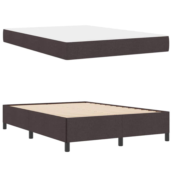 Boxspringbett Dunkelbraun 140x200 cm