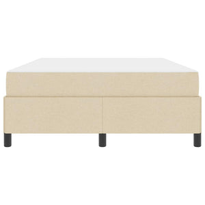 Boxspringbett Creme 140x200 cm Stoffbezug