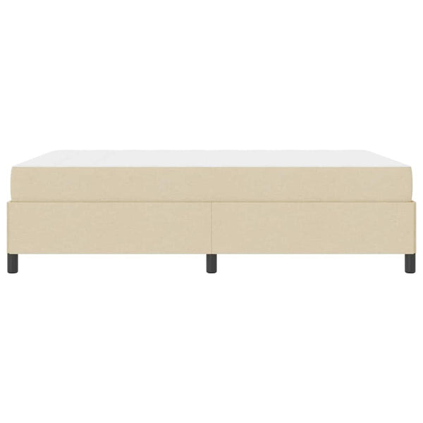 Boxspringbett Creme 140x200 cm Stoffbezug