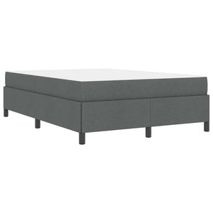Lit coffre vidaXL Gris foncé 160 x 200 cm Tissu
