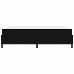 vidaXL Lit coffre noir 160 x 200 cm en tissu