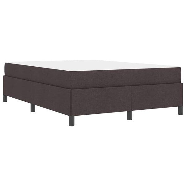 vidaXL Lit tapissier marron foncé 160 x 200 cm Tissu