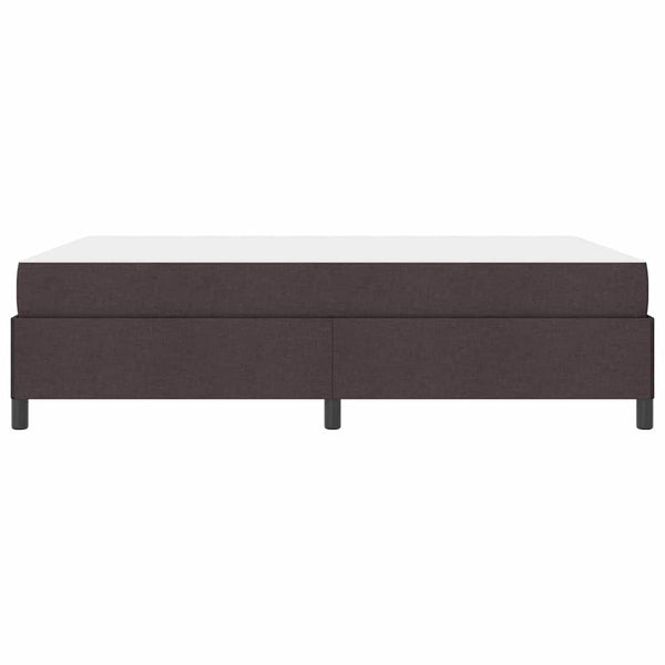 vidaXL Lit tapissier marron foncé 160 x 200 cm Tissu