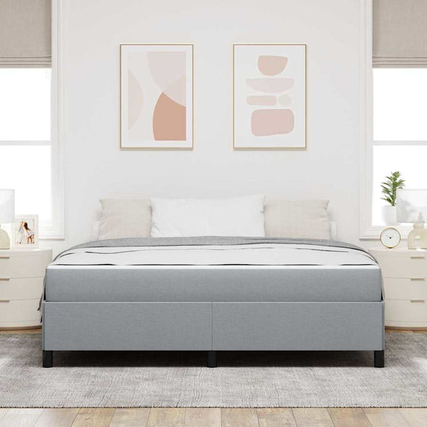 Boxspringbett Hellgrau 180x200 cm