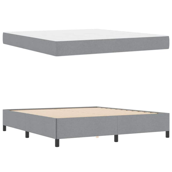 Boxspringbett Hellgrau 180x200 cm