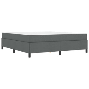 vidaXL Lit tapissier gris foncé 180 x 200 cm en tissu