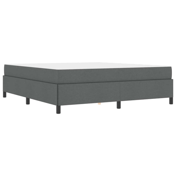 vidaXL Lit tapissier gris foncé 180 x 200 cm en tissu
