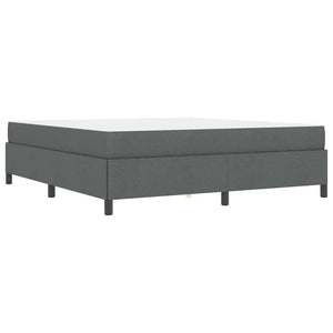 vidaXL Lit tapissier gris foncé 180 x 200 cm en tissu