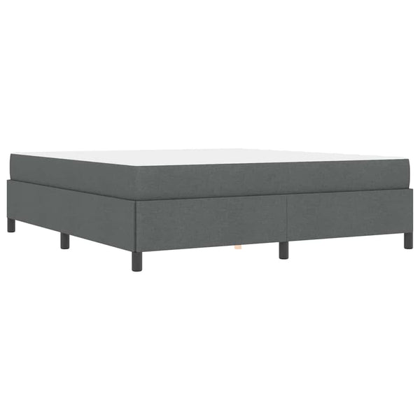 vidaXL Lit tapissier gris foncé 180 x 200 cm en tissu