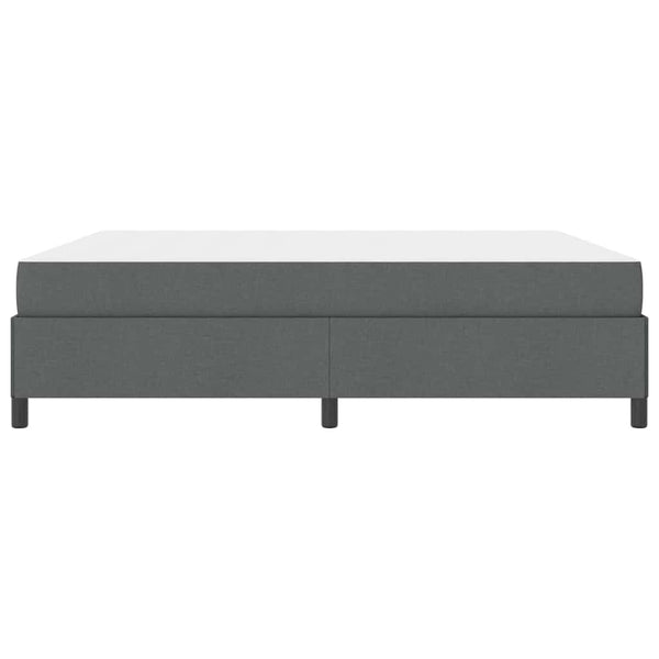 vidaXL Lit tapissier gris foncé 180 x 200 cm en tissu