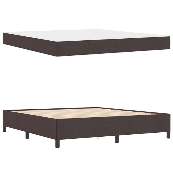 Boxspringbett Dunkelbraun 180x200 cm