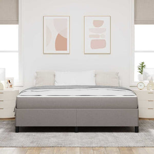 Boxspringbett Taupe 180x200 cm Stoffbezug