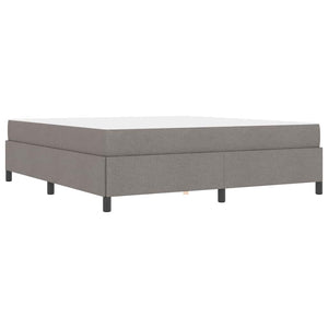Boxspringbett Taupe 180x200 cm Stoffbezug