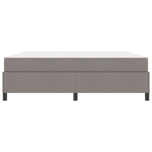 Boxspringbett Taupe 180x200 cm Stoffbezug