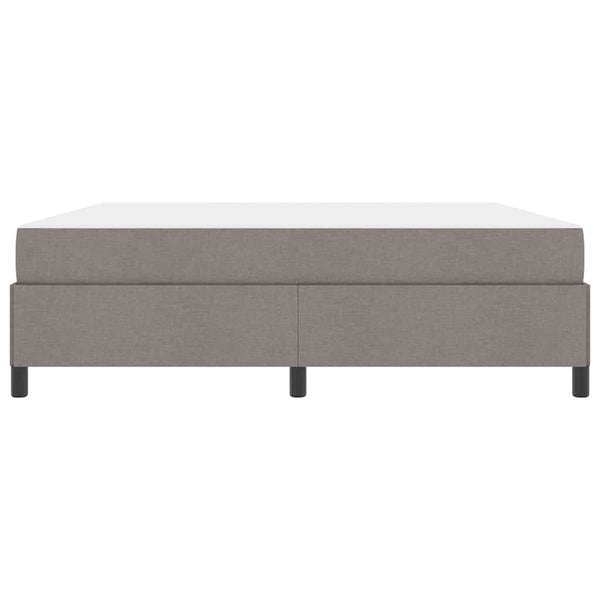 Boxspringbett Taupe 180x200 cm Stoffbezug