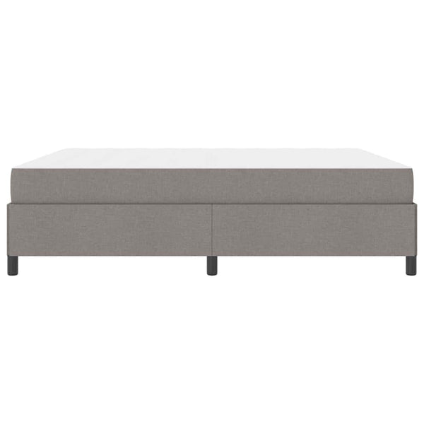Boxspringbett Taupe 180x200 cm Stoffbezug